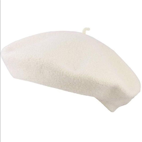 hatattack Accessories - HatAttack Classic Wool Beret in Ivory